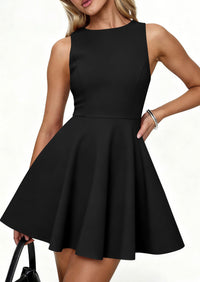 PRETTYGARDEN A Line Dresses for Women Elegant Classy Sleeveless Summer Short Tank Cocktail Party Spring Mini Dress PRETTYGARDEN