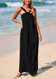 Womens 2025 Casual Long Summer Dresses Sleeveless Strappy Loose Flowy Beach Vacation Maxi Dress with Pockets