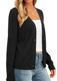 PRETTYGARDEN Women's Soft Winter Cardigan Sweaters Lightweight Knit Button Up Shrug Fall Sweater Tops PRETTYGARDEN