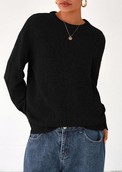 PRETTYGARDEN Womens Sweaters Fall Fashion Casual Crewneck Pullover Button Long Sleeve Cute Knit Tops Winter Clothes