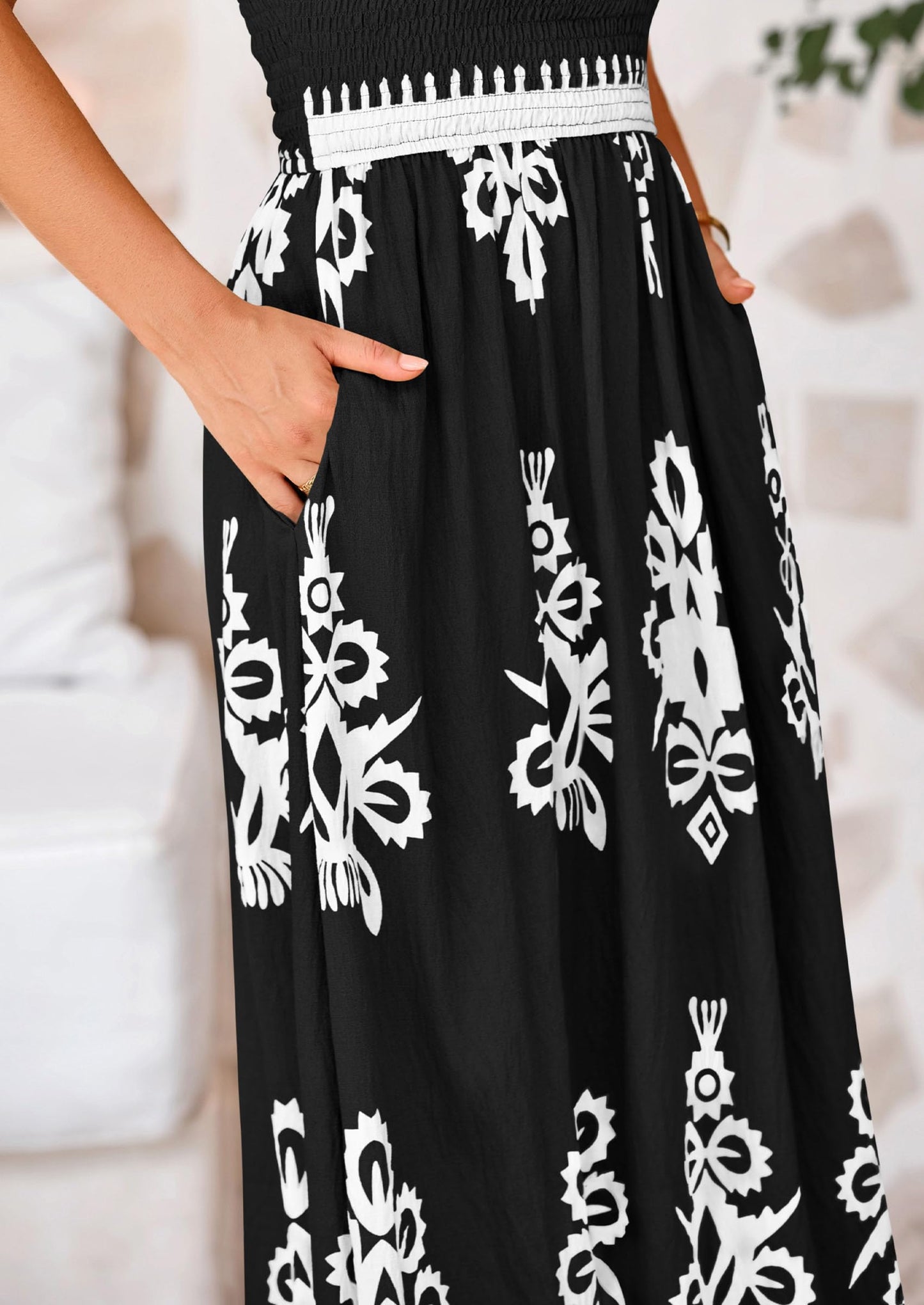 Summer Dress for Women 2025 Floral Sundress Spaghetti Strap Flowy Beach Vacation Boho Maxi Dresses