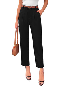 PRETTYGARDEN Womens Dress Pants Summer 2026 Work Clothes Tapered High Waisted Trousers Slacks Pockets Business Casual Outfits