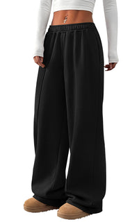 PRETTYGARDEN Fall Womens Sweatpants Baggy Wide Leg Pants with Pockets | Elastic Waist Loose Trousers Pants for Women, Pleated Front Soft Cotton Sweatpants Women, Fashion Outfits,Jogger Sweatpant