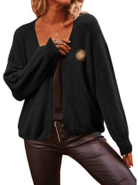PRETTYGARDEN Women's Soft Fuzzy Cardigan Oversized Open Front Knit Sweaters