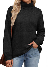 PRETTYGARDEN Women's Winter Turtleneck Sweaters Oversized Warm Pullover  Cozy Chunky Knit Sweater, Long Sleeve Tunic, Loose Fit Dressy Casual Tops, Trendy Fall Fashion Clothing, Holiday Outfits