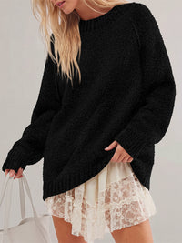 PRETTYGARDEN Womens Oversized Fuzzy Fall Sweaters 2026 Casual Pullover Tops Crew Neck Cozy Ribbed Knit Sweater, Slouchy Loose Fit Raglan Long Sleeve Tops, Chunky Soft Cute Clothes, Fashion Winter Wear