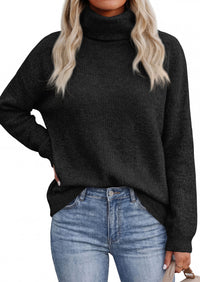 PRETTYGARDEN Women's Winter Turtleneck Sweaters Oversized Warm Pullover  Cozy Chunky Knit Sweater, Long Sleeve Tunic, Loose Fit Dressy Casual Tops, Trendy Fall Fashion Clothing, Holiday Outfits