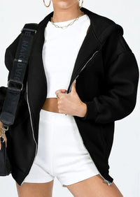 PRETTYGARDEN Women's Zip Up Y2K Hoodies Casual Long Sleeve Sweatshirts Fall Spring Track Jackets with Pockets