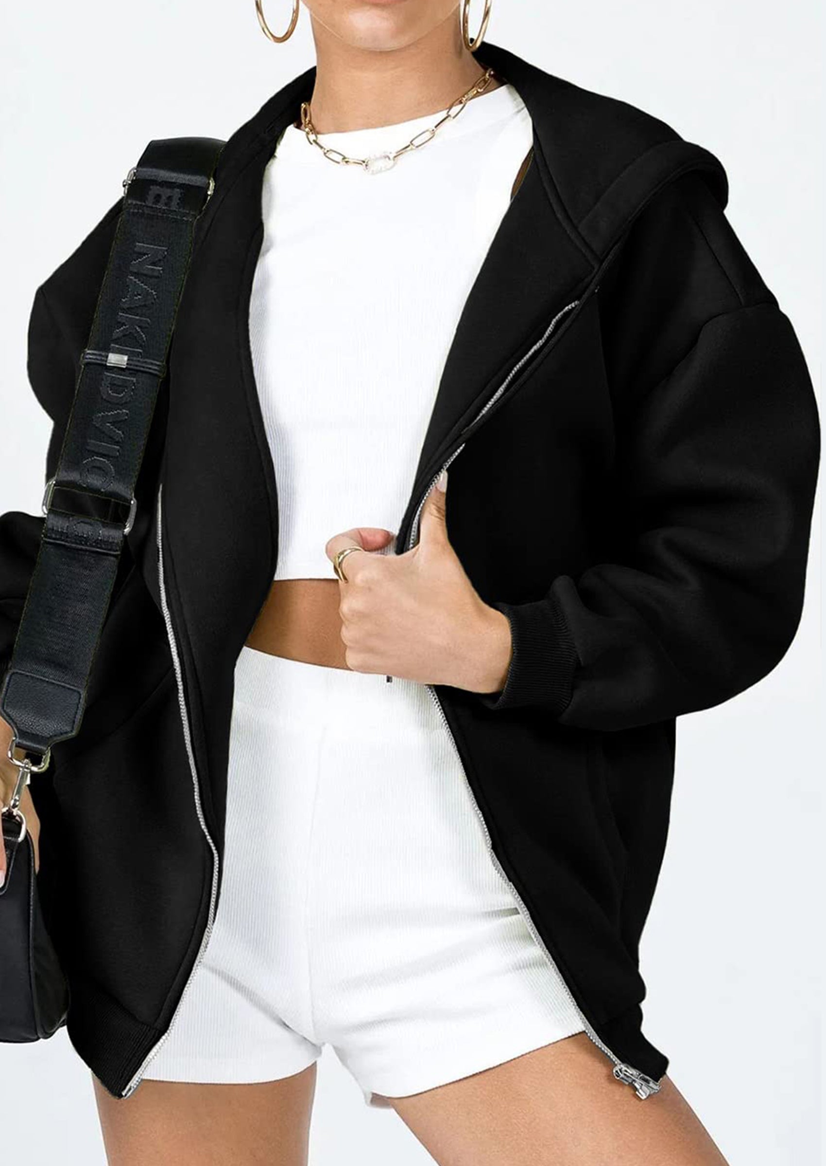 PRETTYGARDEN Women's Zip Up Y2K Hoodies Casual Long Sleeve Sweatshirts Fall Spring Track Jackets with Pockets