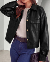 PRETTYGADEN Women's Faux Leather Jacket Fall Fashion Button Down Winter Coats Motorcycle Bomber Jackets Outerwear 2026