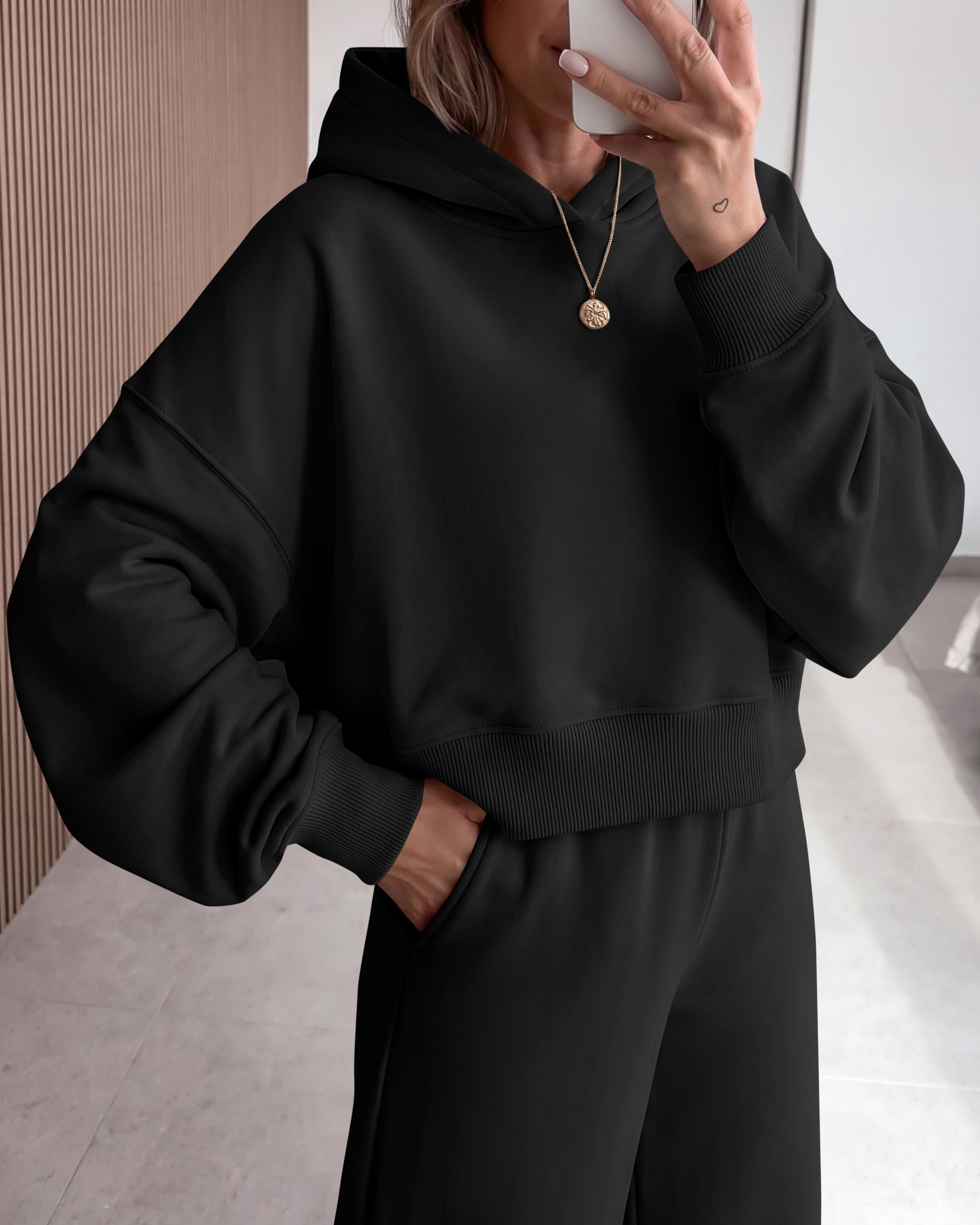PRETTYGARDEN Women 2 Piece Lounge Sets Long Sleeve Hoodies Wide Leg Sweatpants Sweatsuits Workout Set Fall Outfits 2026