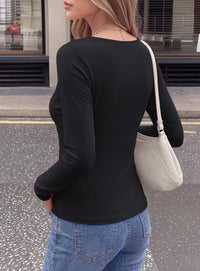 PRETTYGARDEN Cowl Neck Tops for Women Fashion Long Sleeve Shirt  Comfy Ruched Shirts, Soft Lightweight Knit, Chic Cowl Neck Top, Casual Going Out Outfits, Fall Winter Trendy Clothes