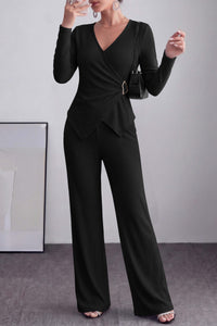 PRETTYGARDEN Women Fall 2 Piece LoungeWear Pant Sets