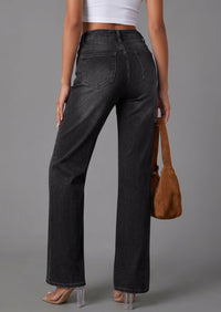 PRETTYGARDEN High Waisted Wide Leg Jeans for Women 2026 Trendy Baggy Straight Leg Stretchy Summer Denim Pants with Pockets