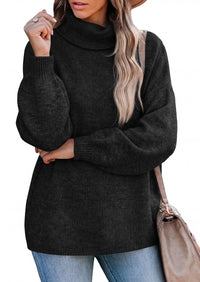 PRETTYGARDEN Women's Winter Turtleneck Sweaters Oversized Warm Pullover  Cozy Chunky Knit Sweater, Long Sleeve Tunic, Loose Fit Dressy Casual Tops, Trendy Fall Fashion Clothing, Holiday Outfits