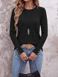 PRETTYGARDEN Womens Sweaters Long Sleeve Lightweight Knit Pullover Tops Crewneck Button Cuff Dressy Casual Fall Outfits 2026