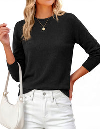 PRETTYGARDEN Womens Fall Basic Long Sleeve Sweater | Soft Knit Fabric, Classic Crew Neck Sweaters, Loose Fit Sweater, Casual Going Out Outfits, 2026 Winter Trendy Clothes