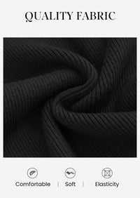 PRETTYGARDEN Womens Long Sleeve Bodycon Sweater Dress  Stretchy Ribbed Knit,Fringe Trim Cuffs & Hem,Slim Fit Crewneck,Date Night Outfits,Fall Winter Wedding Guest Cocktail Dresses