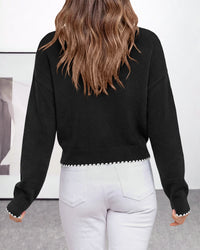 PRETTYGARDEN Casual Long Sleeve Strappy Sweaters for Women
