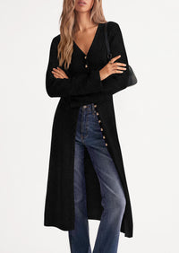 PRETTYGARDEN Women Long Cardigan Bell Sleeve Sweater Dress  Early Fall Fashion, V Neck Button Down Coats, Fit and Flare, Duster Sweater, Business Casual Outfits, Acrylic Cotton Blend