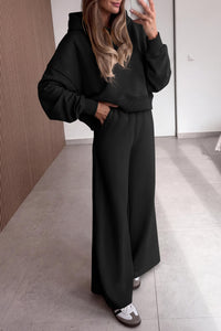 PRETTYGARDEN Women 2 Piece Lounge Sets Long Sleeve Hoodies Wide Leg Sweatpants Sweatsuits Workout Set Fall Outfits 2026