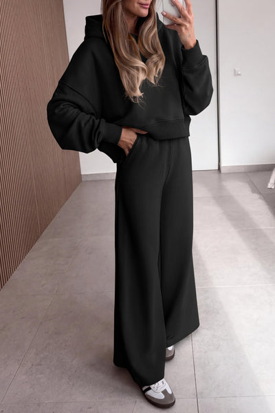 PRETTYGARDEN Women 2 Piece Lounge Sets Long Sleeve Hoodies Wide Leg Sweatpants Sweatsuits Workout Set Fall Outfits 2026