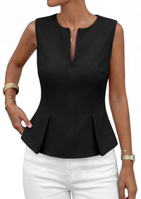 PRETTYGARDEN Women's 2026 Summer Vest Tops Business Casual Going Out Outfits Sleeveless Zip Up Dressy Tank Top Suit Waistcoat PRETTYGARDEN