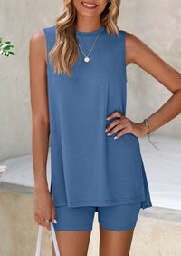 PRETTYGARDEN 2 Piece Sets for Women Summer Matching Lounge Shorts Set Resort Airport Travel Loungewear Outfits Clothing