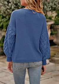 PRETTYGARDEN Women's Fall Pullover Sweater Casual Long Sleeve Loose Chunky Knit Tops Blouse Winter Fashion Clothing