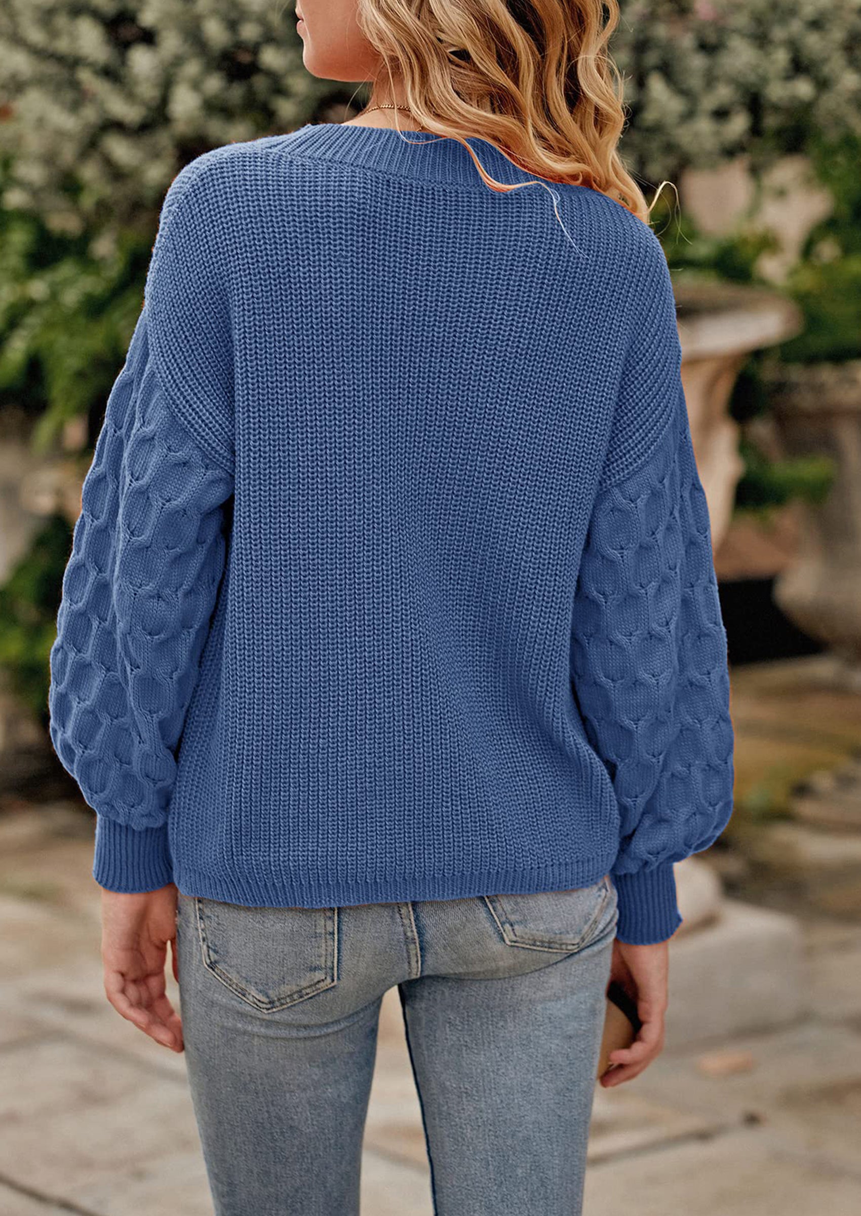 PRETTYGARDEN Women's Fall Pullover Sweater Casual Long Sleeve Loose Chunky Knit Tops Blouse Winter Fashion Clothing