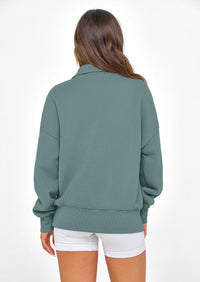PRETTYGARDEN Womens Half Zip Oversized Sweatshirts Fleece Hoodies Trendy Long Sleeve Pullover Tops Y2k Spring Outfits