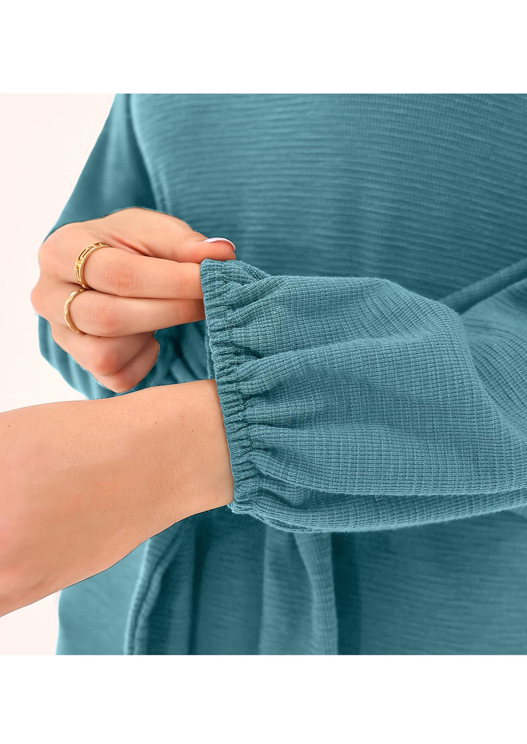 PRETTYGARDEN Womens Fall Elegant Long Lantern Sleeve Short Dress Wedding Guest Crewneck Tie Waist Knit Cocktail Dresses PRETTYGARDEN