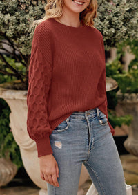 PRETTYGARDEN Women's Fall Pullover Sweater Casual Long Sleeve Loose Chunky Knit Tops Blouse Winter Fashion Clothing