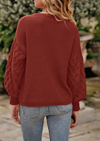 PRETTYGARDEN Women's Fall Pullover Sweater Casual Long Sleeve Loose Chunky Knit Tops Blouse Winter Fashion Clothing