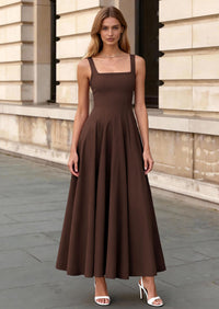 PRETTYGARDEN Cocktail Dresses for Women Formal Summer Sleeveless A Line Long Flowy Spring Wedding Guest Party Midi Dress PRETTYGARDEN