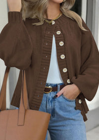 PRETTYGARDEN Women's Winter Cardigan Sweaters Trendy Chunky Knit Long Sleeve Button Up Casual Warm Fall Jackets Coats