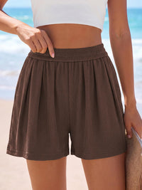 PRETTYGARDEN Flowy Summer Shorts for Women High Waisted Wide Leg Knitted Wide Leg Soft Pajama Shorts Women Vacation Outfits PRETTYGARDEN