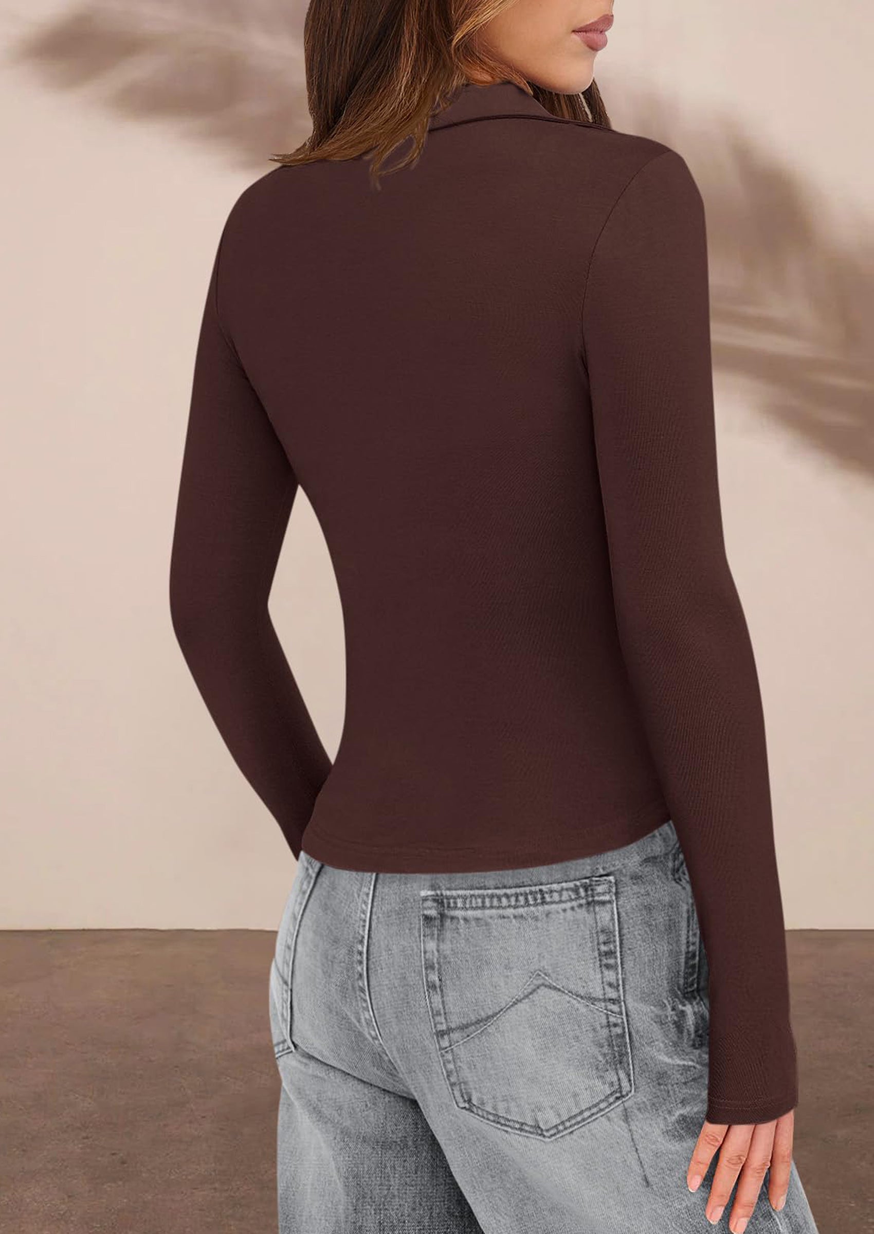 PRETTYGARDEN Womens Button Down Shirts V Neck Collared Ruched Slim Fit Long Sleeve Shirt Casual Fall Fashion Ladies Tops PRETTYGARDEN