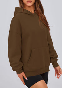 PRETTYGARDEN Womens Oversized Hoodies Fleece Hooded Sweatshirts Long Sleeve Pullover Tops Fall Outfits Winter Clothes