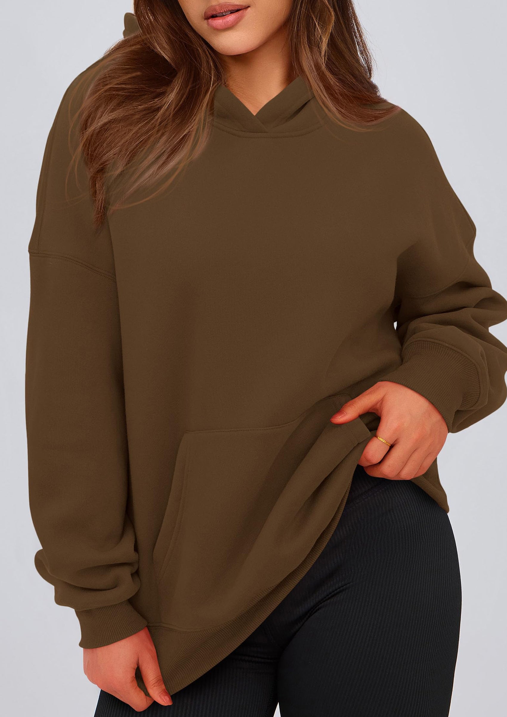 PRETTYGARDEN Womens Oversized Hoodies Fleece Hooded Sweatshirts Long Sleeve Pullover Tops Fall Outfits Winter Clothes