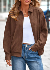 PRETTYGARDEN Women's Faux Suede Motorcycle Jacket Trendy Fall Fashion Oversized Zip Up Coats Winter Clothes Outerwear