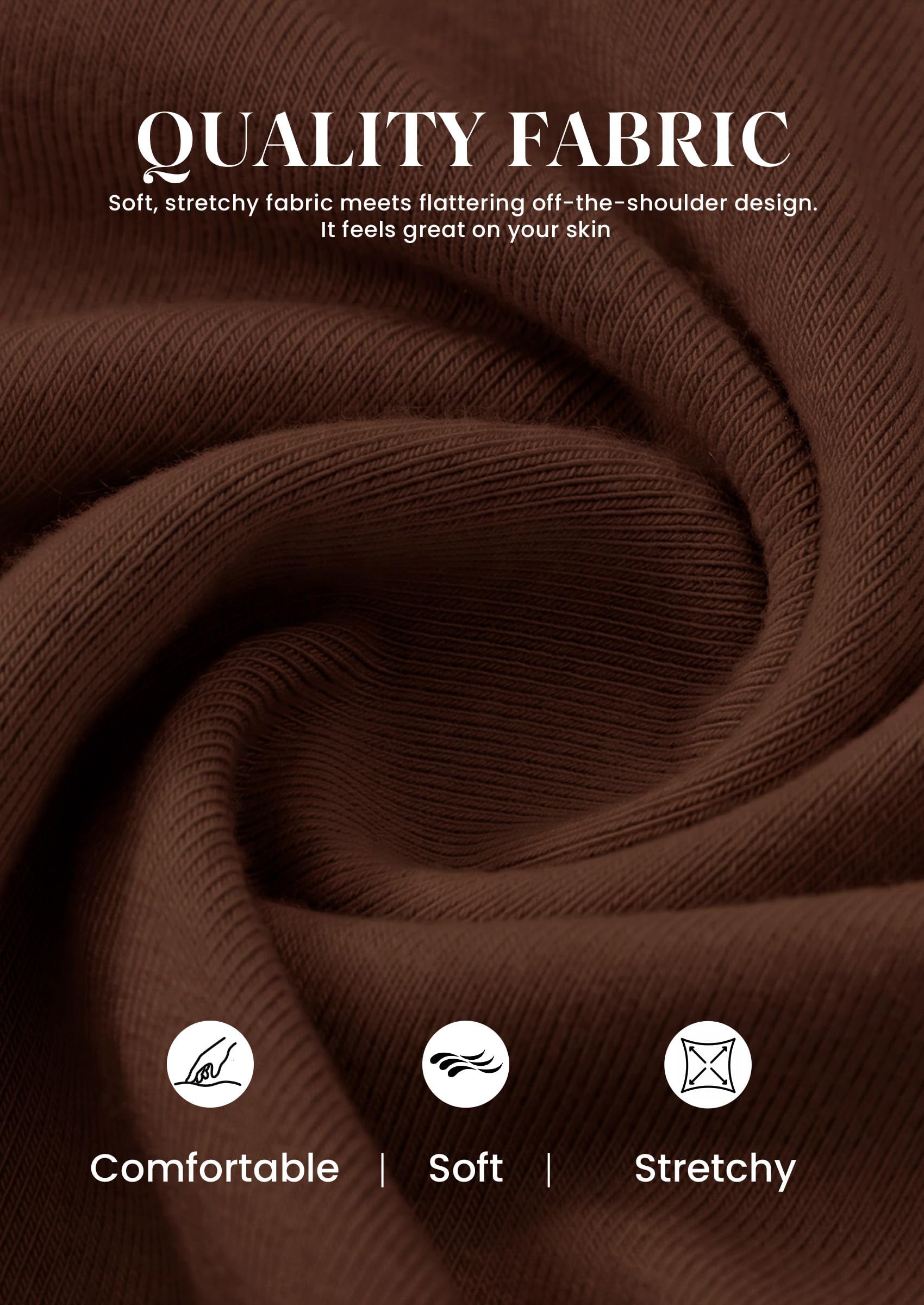 PRETTYGARDEN Off The Shoulder Tops for Women Going Out Long Sleeve Shirts Fall Casual Fitted Ribbed Ruched Y2K Clothes
