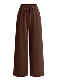 PRETTYGARDEN Womens Wide Leg Sweatpants Fleece Lounge Pants | Elastic Drawstring Waist,Baggy Jogger Yoga Sweat pants,Pockets,Fall Winter Clothes,Loose Daily Casual & Loungewear Trousers