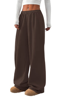 PRETTYGARDEN Fall Womens Sweatpants Baggy Wide Leg Pants with Pockets | Elastic Waist Loose Trousers Pants for Women, Pleated Front Soft Cotton Sweatpants Women, Fashion Outfits,Jogger Sweatpant