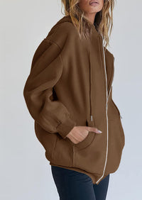 PRETTYGARDEN Women's Zip Up Y2K Hoodies Casual Long Sleeve Sweatshirts Fall Spring Track Jackets with Pockets