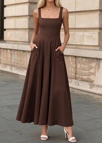 PRETTYGARDEN Cocktail Dresses for Women Formal 2026 Summer Sleeveless A Line Long Flowy Spring Wedding Guest Party Midi Dress PRETTYGARDEN