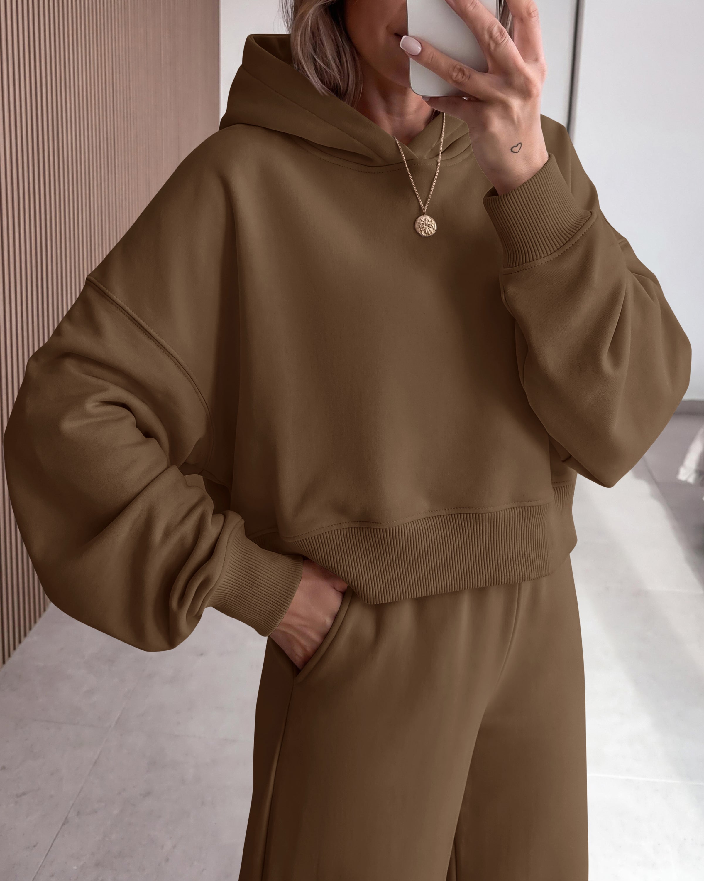 PRETTYGARDEN Women 2 Piece Lounge Sets Long Sleeve Hoodies Wide Leg Sweatpants Sweatsuits Workout Set Fall Outfits 2026