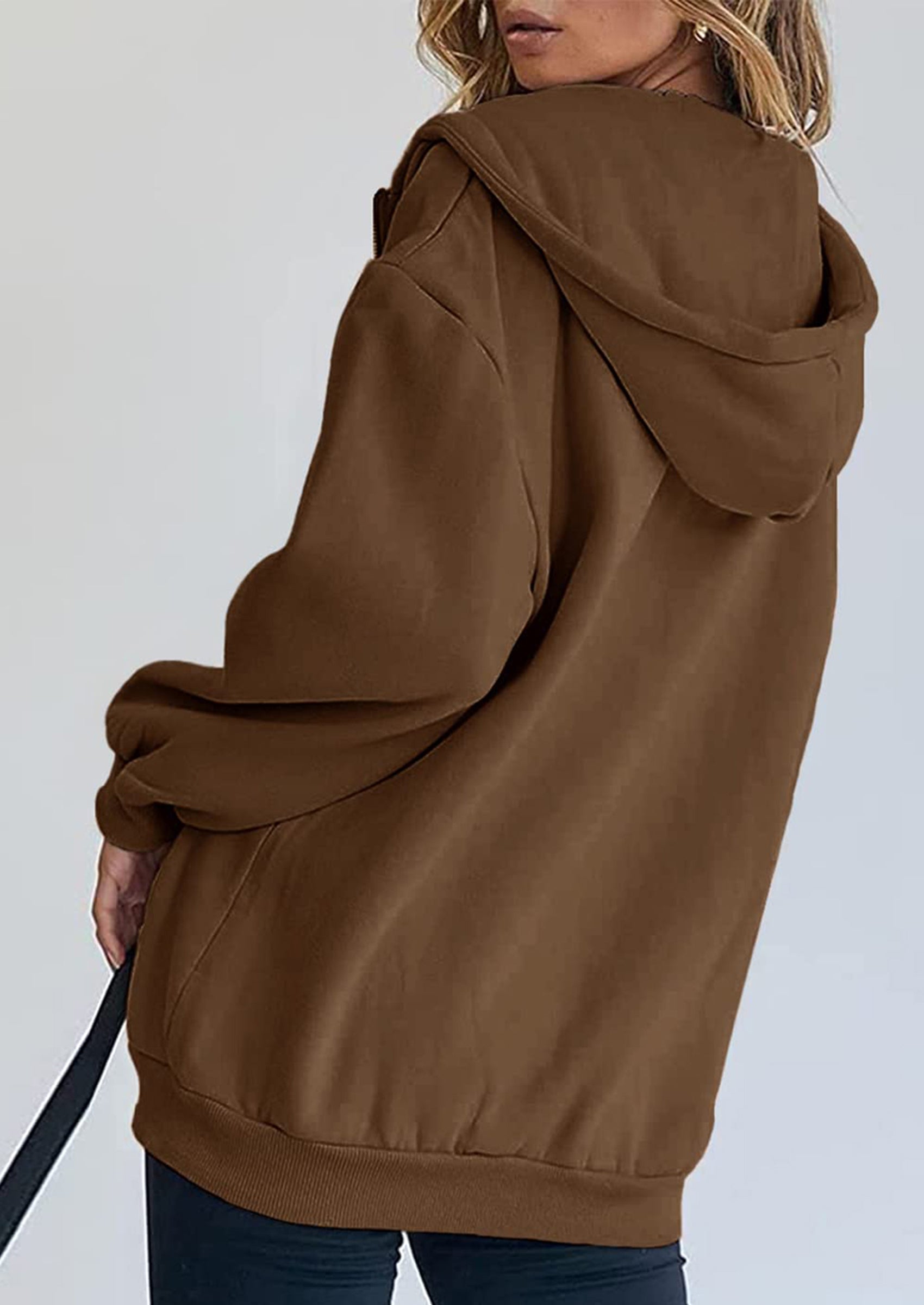 PRETTYGARDEN Women's Zip Up Y2K Hoodies Casual Long Sleeve Sweatshirts Fall Spring Track Jackets with Pockets