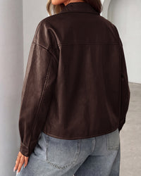 PRETTYGADEN Women's Faux Leather Jacket Fall Fashion Button Down Winter Coats Motorcycle Bomber Jackets Outerwear 2026
