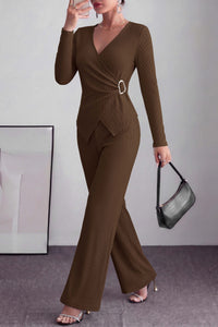 PRETTYGARDEN Women Fall 2 Piece LoungeWear Pant Sets